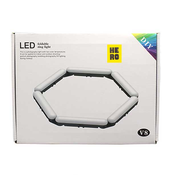 نور ال ای دی شش ضلعی هیرو Hero V8