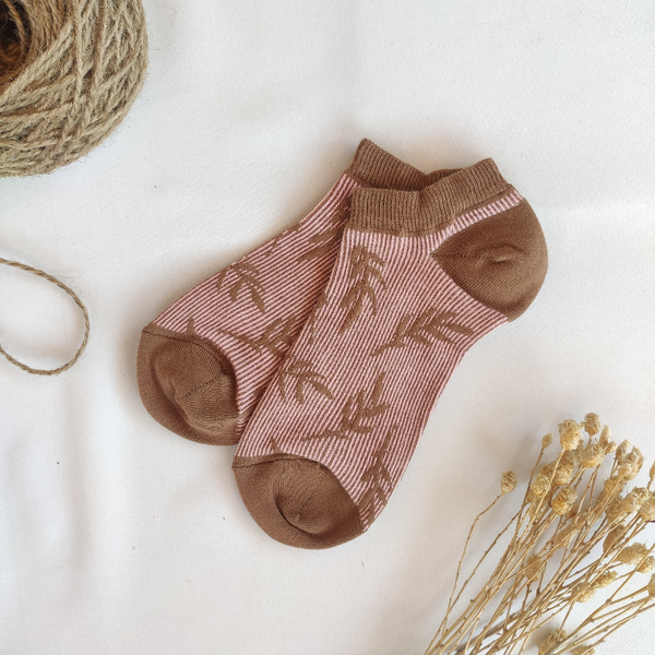 جوراب مچی ژاکارد زنانه گل برجسته برند روپاپا