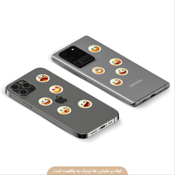 برچسب برش خورده مدل ایموجی کد 0017 مجموعه‌ی 140 عددی