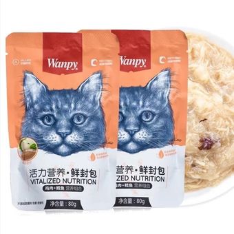 پوچ گربه ونپی مدل مرغ و ماهی کاد