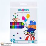 ماژیک 12 عددی اسکول فنس School fans  دو سر کد F92425