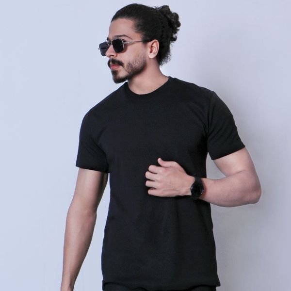 تیشرت مشکی مردانه مدل BASIC (ساده)