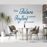 استیکر چوبی آرتافرین طرح "if you believe in yourself anything is possible"