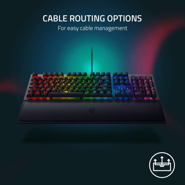 کیبورد مخصوص بازی ریزر مدل Blackwidow v3 Green swithes