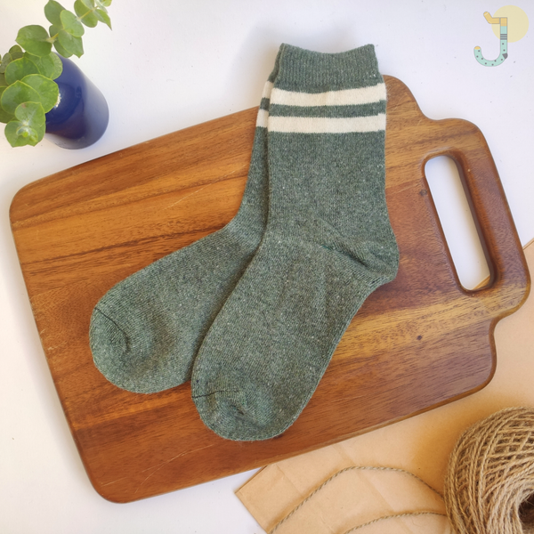 جوراب ساقدار پشمی زنانه طرحدار برند COCO & HANA