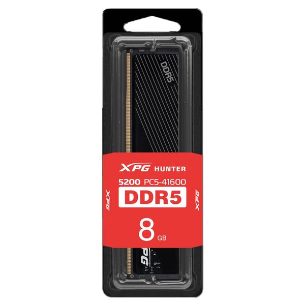 رم کامپیوتر DDR5 تک کاناله 5200 مگاهرتز CL38 ای دیتا ایکس پی جی مدل HUNTER DDR5 DRAM MODULE ظرفیت 16 گیگابایت