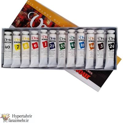 رنگ روغن وستا (Vesta) حجم  21میل بسته 12 تایی
