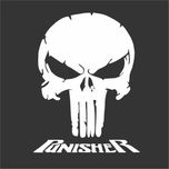 برچسب بدنه خودرو طرح punisher کد َA01