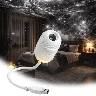 پروژکتور کهکشانی و چراغ خواب مدل Galaxy light / چراغ خواب آسمان شب با 13 اسلاید