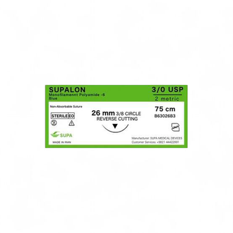 نخ بخیه نایلون 3.0 کات سوپا