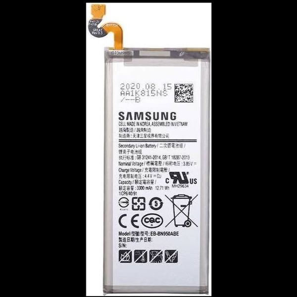Samsung Note 8 Battery Replacement EB-BN950ABE Battery with 3300mAhkباتری سامسونگ