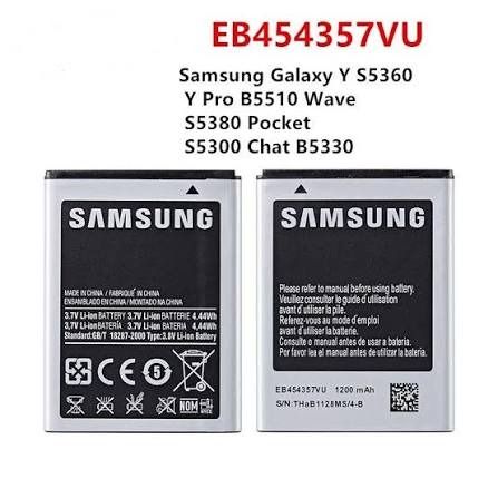 Battery Samsung S5360 Battery Samsung Galaxy Y S5360 Samsung Y S5360 Bateri Battery 1200mah S 5360 GT-S5360 |