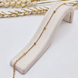 دستبند زنجیری مدل توپی