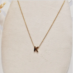 گردنبند حروف K رنگ طلایی