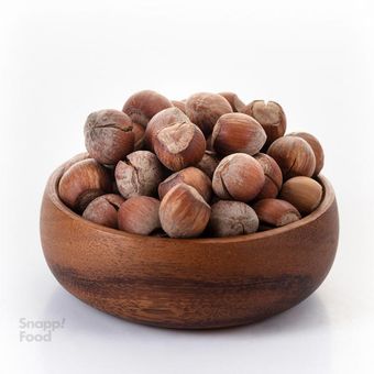 فندق  خام با پوست قهوه ای