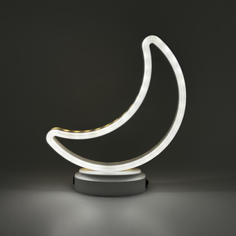 چراغ خواب ماه نئون با ابعاد 25x25