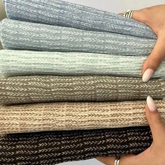 شال گندمی چاپی