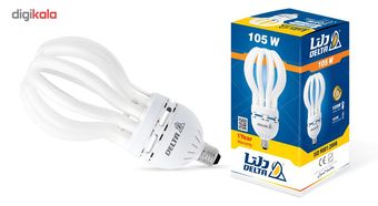 لامپ کم مصرف 105 وات دلتا مدل لوتوس پایه E27