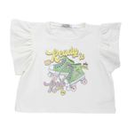 ست تی شرت و شلوارک دخترانه مدل MDSS-CH1803