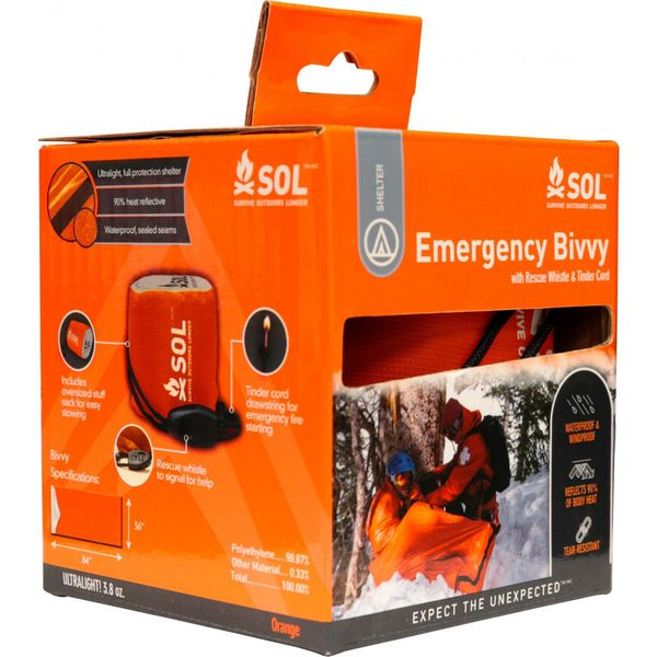 پتو نجات سول مدل Emergency Bivvy with Rescue Whistle کد F2022