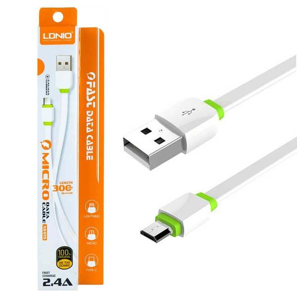کابل تبدیل USB به microUSB الدینیو مدل LX-073 طول 0.3 متر