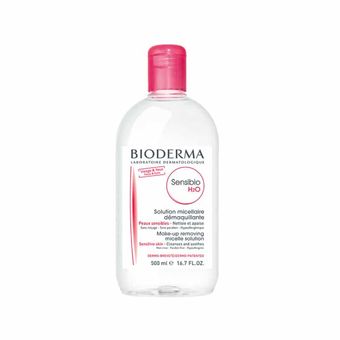 محلول پاک کننده آرایش بایودرما مدل Sensibio_H2O حجم 500 میلی لیتر