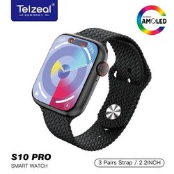 ساعت هوشمند تلزیل مدل TELZEAL S10 PRO Chat GPT نمایشگر امولد