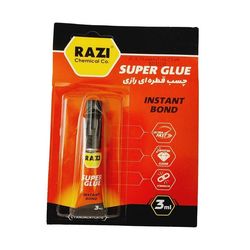 چسب قطره ای رازی مدل Super Glue حجم 3 میلی لیتر