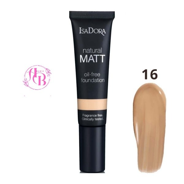 کرم پودر ایزا.دورا مدل Natural Matt Oil Free شماره 16