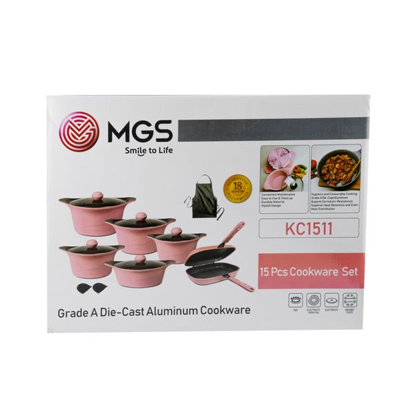 سرویس پخت و پز 15 پارچه ام جی اس مدل KC1511