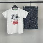 ست تی‌شرت آستین کوتاه و شلوارک راحتی پسرانه مدل Surf کد 350