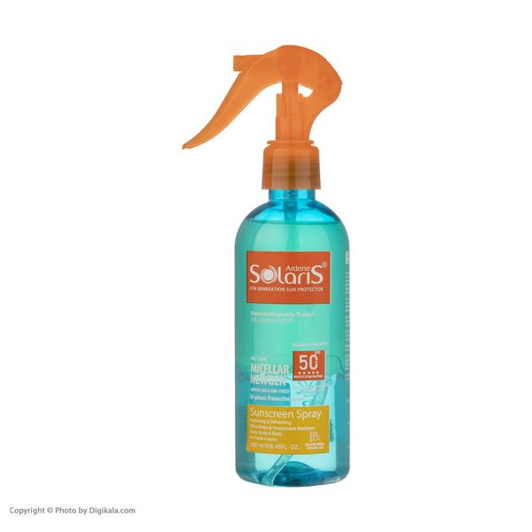 لوسیون دوفازی ضدآفتاب آردن سولاریس مدل Micellar Newgen، حجم 250 میلیلیتر