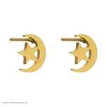 گوشواره زنانه مدل ماه و ستاره کد 02*333