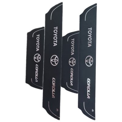 برچسب پارکابی خودرو امیران اسپرت طرح چرم کد 2025064 مناسب برای تویوتا کرولا مجموعه 4 عددی