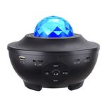 چراغ خواب رومیزی کهکشانی بلوتوث و اسپیکر دار مدل Starry Projector Light