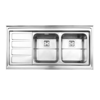 سینک ظرفشویی استیل البرز مدل 764 روکار*487