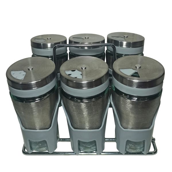 ست جای ادویه 7 پارچه کاپریس مدل پارادایس کد GSG6