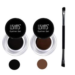 خط چشم یوشاس مدل ژلی کد 001 مجموعه 2 عددی به همراه برس خط چشم