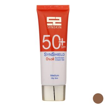 ژل ضد آفتاب رنگی ساین اسکین SPF 50 مدل M ‌مناسب پوست‌های چرب حجم 50 میلی‌لیتر