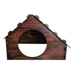 جای خواب سگ و گربه مدل لانه چوبی کد B95