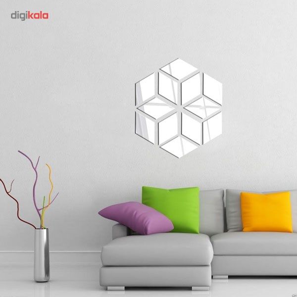 آینه پلکسی گلس دکو وسنا مدل P2007 دوازده تکه