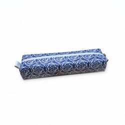 جامدادی چرم طرح دار تک زیپ مدل بوهو - رز HP005