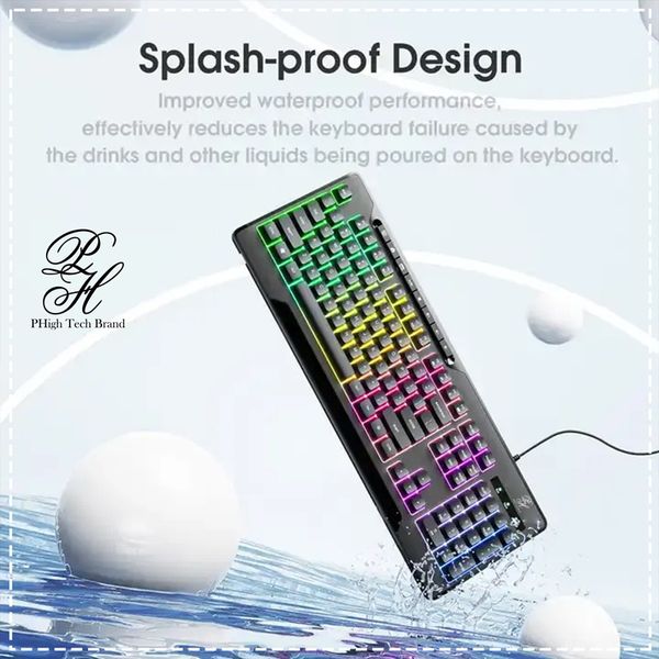 کیبورد پی های تک مدل RGB x260 Professional