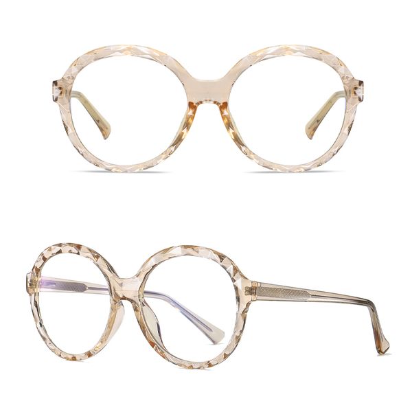 فریم عینک طبی گرد مدل TR3502C91-P03 مناسب برای صورت گرد و بیضی
