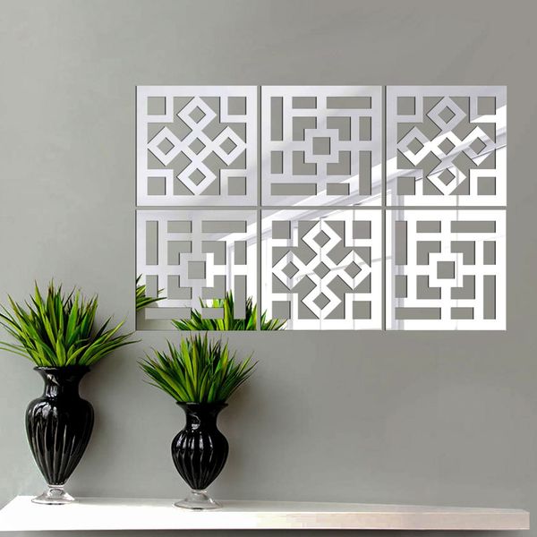 آینه پلکسی گلس دکو وسنا مدل P2005 شش تکه