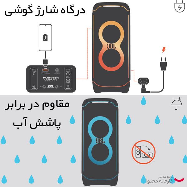 اسپیکر بلوتوثی جی بی ال مدل Partybox Ultimate