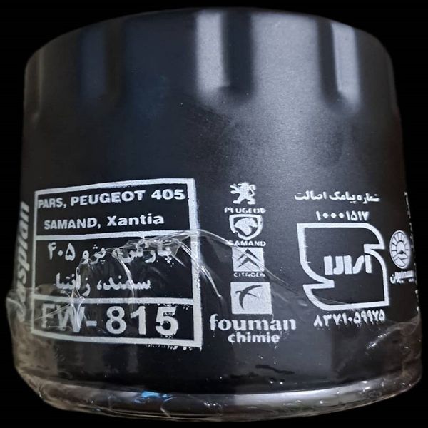فیلتر روغن خودرو کاسپین مدل FW-815 مناسب برای سمند