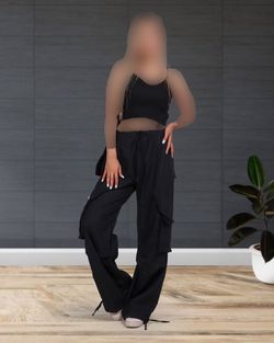 شلوار کارگو لینن 1223