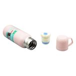 فلاسک مدل GS-M-269892 گنجایش 0.6 لیتر به همراه لیوان سفری بسته 3 عددی