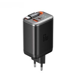 شارژر دیواری 67 وات 2 پورت مک دودو مدل CH-410 به همراه کابل Type-C با گارانتی شرکتی